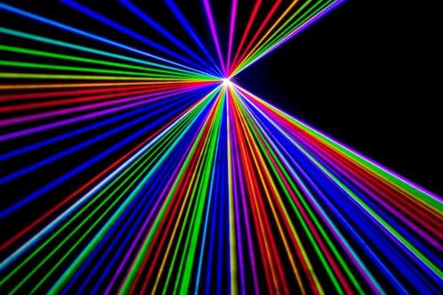 Nieuwe FIRST CLASS 1.6W RGB LASER 25KPPS, Muziek en Instrumenten, Licht en Laser, Nieuw, Licht, Geluidgestuurd, Kleur, Stroboscoopeffect