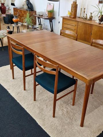 Vintage Deens design teak eettafel Bramin (verlengbaar) beschikbaar voor biedingen