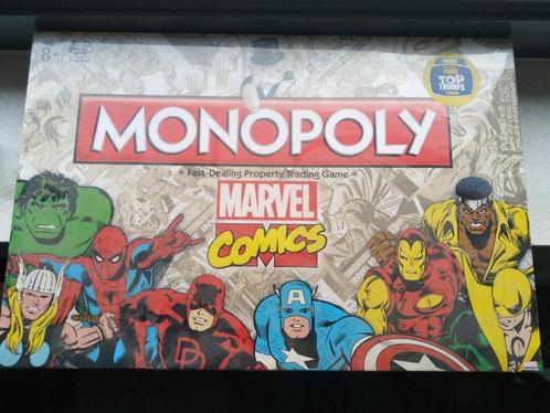 MONOPOLY MARVEL COMICS ( sealed) / NU BIEDEN vanaf 29,99euro, Hobby en Vrije tijd, Gezelschapsspellen | Bordspellen, Nieuw, Vijf spelers of meer