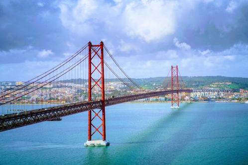Kwaliteitsfotografie — Brug van 25 april in Lissabon — Teken, Huis en Inrichting, Woonaccessoires | Schilderijen, Tekeningen en Foto's