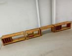 4 x vintage Aksel Kjersgaard pine wood storage benches, Huis en Inrichting, Kasten | Boekenkasten, Ophalen, Grenenhout