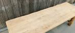 Massief eiken boeren tafel . tuintafel, Tuin en Terras, Ophalen, ., Zo goed als nieuw, .