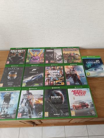 13 X BOX ONE Games in zeer goede staat diverse genres beschikbaar voor biedingen