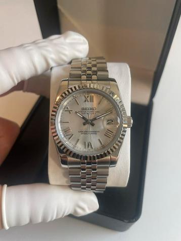 Seiko Mod witte datejust automatisch horloge unisex beschikbaar voor biedingen
