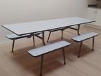 Vintage retro eettafel 8 personen, Huis en Inrichting, Tafels | Eettafels, Ophalen, 100 tot 150 cm, Vintage, 200 cm of meer