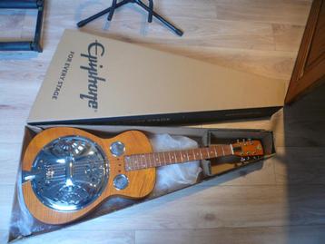 DOBRO  électroacoustique de luxe ( Epiphone) NEUF beschikbaar voor biedingen