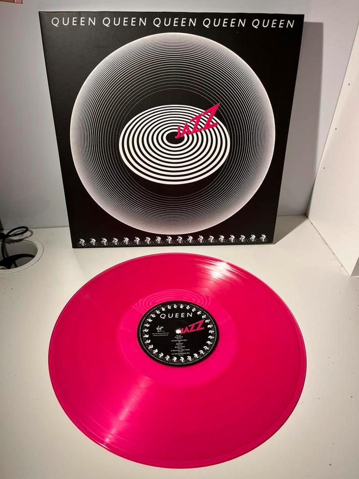 Vinyle Queen Jazz LP - ROSE transparent 180g, CD & DVD, Vinyles | Rock, Comme neuf, Enlèvement ou Envoi