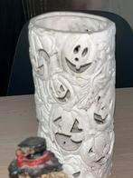 halloween vaas, Poterie ou Porcelaine, Comme neuf, Enlèvement, Blanc