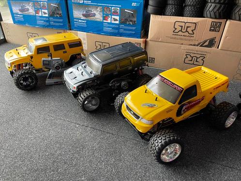 3x Fg Monstertruck 1/5 Zenoah 26cc benzine, Hobby & Loisirs créatifs, Modélisme | Radiocommandé & Téléguidé | Voitures, Utilisé