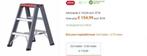 Altrex dubbele trapladder Falco 2x3 treden, Ophalen, Gebruikt