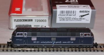 Fleischmann 725003 DCC DB 221 EGP Comme neuve N 1/160 beschikbaar voor biedingen