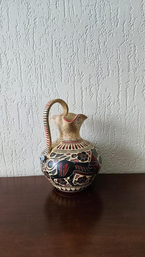 Unieke handgemaakte kleien kan , Antiek en Kunst, Kunst | Beelden en Houtsnijwerken, Ophalen of Verzenden