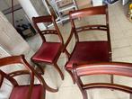 Lot de 6 chaises en très bel état, Brun, Enlèvement, Tissus, Cinq, Six Chaises ou plus