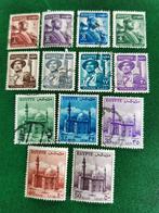 Egypte 1953 - landbouwer, soldaat, moskee, Postzegels en Munten, Postzegels | Afrika, Egypte, Ophalen of Verzenden, Gestempeld