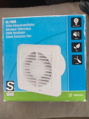 Nieuwe nooit gebruikte stille inbouw ventilator  150 mm beschikbaar voor biedingen