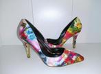 Satijnen pumps met bloemenpatroon - 37, Pumps, Overige kleuren, Verzenden, Nieuw
