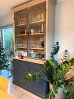 Massiefhouten vitrinekast, Ophalen, Zo goed als nieuw, Glas