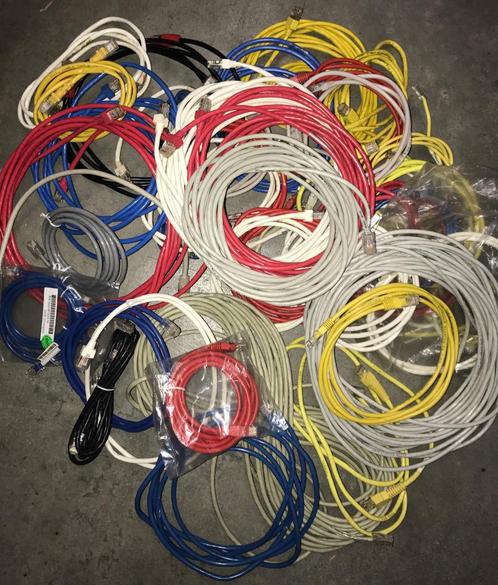 lot de câbles ethernet, Computers en Software, Pc- en Netwerkkabels, Gebruikt, Ophalen of Verzenden