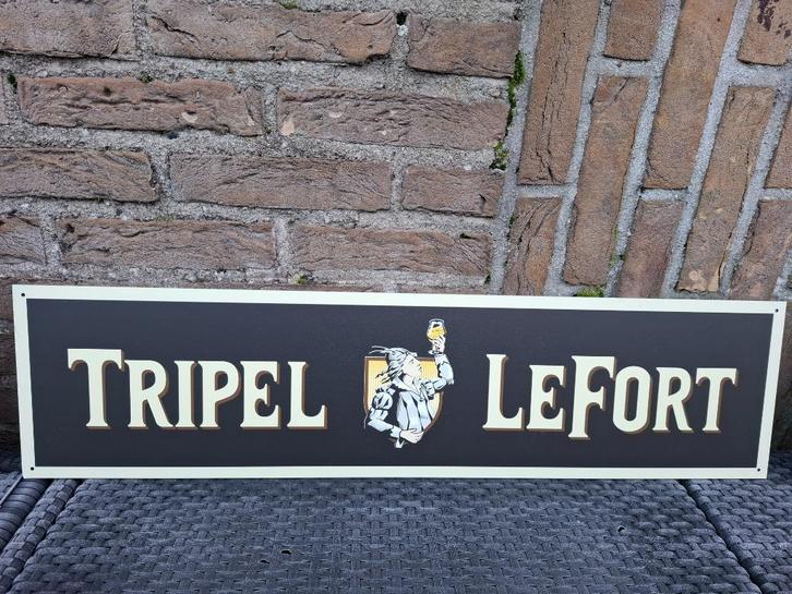 Groot Reclamebord Tripel LeFort, Verzamelen, Biermerken, Nieuw, Reclamebord, Plaat of Schild, Overige merken, Ophalen of Verzenden