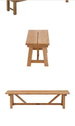 Bank en tafel in teak, Huis en Inrichting, Ophalen, Zo goed als nieuw