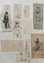 9 dessins au crayon, Antiquités & Art, Enlèvement ou Envoi