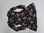 Mt 134-140 Robe noire à fleurs multicolores, Enfants & Bébés, Enlèvement ou Envoi, Comme neuf, Fille, C&A