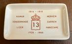 ABL, Aandenken 13e Linie, porseleinen schoteltje., Verzenden