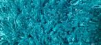 Turquoise langharig tapijt, Huis en Inrichting, Ophalen, Gebruikt