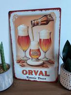 Metalen reclamebord Orval, Ophalen of Verzenden, Nieuw, Reclamebord, Plaat of Schild