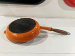 Cousances 1553 gestempeld france , vroegere Creuset steelpan, Ophalen of Verzenden, Gebruikt, Gietijzer, Keramische plaat