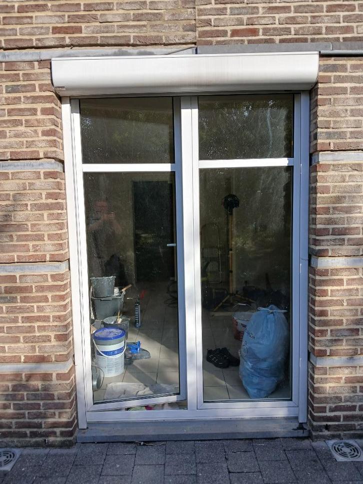 3 aluminium ramen, Doe-het-zelf en Bouw, Raamkozijnen en Schuifdeuren, Gebruikt, Raamkozijn, Aluminium, Inclusief glas, Ophalen