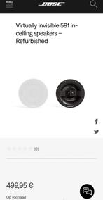 Bose 591 virtually invisible inbouwluidsprekers, Audio, Tv en Foto, Luidsprekerboxen, Ophalen of Verzenden, Zo goed als nieuw