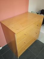 Houten ladekast (commode) 80cm breed, Huis en Inrichting, Kasten | Ladekasten, Ophalen, Gebruikt, 50 tot 100 cm, 3 of 4 laden