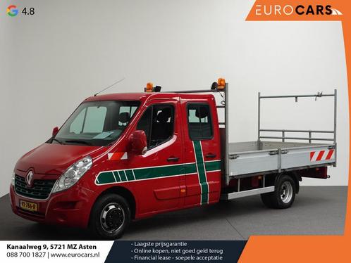 Renault Master 136 PK Openlaadbak Dubbele Cabine Dubbellucht, Auto's, Bestelwagens en Lichte vracht, Bedrijf, ABS, Airconditioning