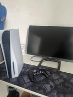 Playstation 5 + Phillips Monitor + Ps5 Controller, Ophalen, Zo goed als nieuw, Playstation 5
