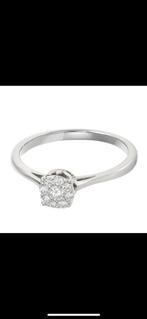 Bague or blanc et diamants, Bijoux, Sacs & Beauté, Bagues, Enlèvement, Comme neuf, Blanc, Or