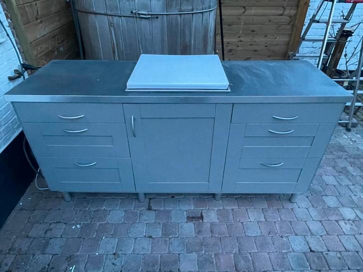 Buitenkeuken / keukenkast / berging – zeer degelijk, Tuin en Terras, Buitenkeukens, Zo goed als nieuw, Ophalen of Verzenden