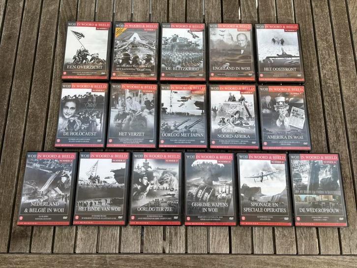 DVD reeks WO II in woord en beeld, Cd's en Dvd's, Dvd's | Documentaire en Educatief, Zo goed als nieuw, Oorlog of Misdaad, Boxset