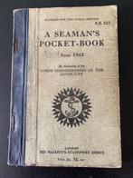 Livre ancien "A seaman's pocket-book" June 1943, Marine, Utilisé, Enlèvement ou Envoi, Deuxième Guerre mondiale