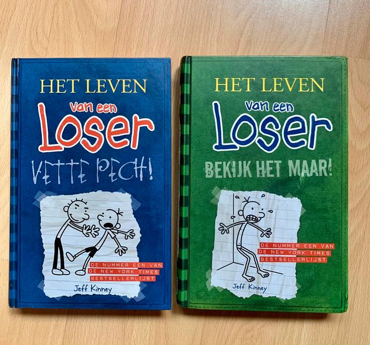 Jeff Kinney - Vette pech! & Bekijk het maar!, Boeken, Kinderboeken | Jeugd | 10 tot 12 jaar, Zo goed als nieuw, Ophalen of Verzenden