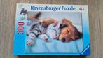 Puzzel Ravensburger kat & hond, Ophalen of Verzenden, Minder dan 500 stukjes, Zo goed als nieuw, Legpuzzel