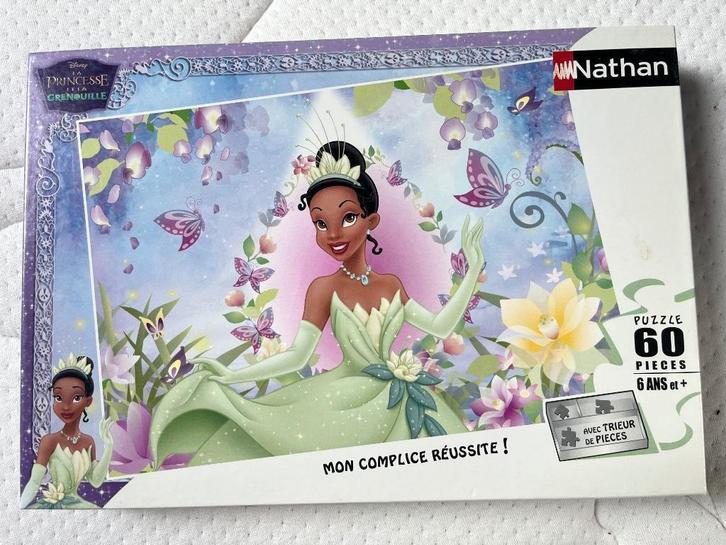 Puzzle Nathan « La princesse et la grenouille » - 60 pcs - 6, Kinderen en Baby's, Speelgoed | Kinderpuzzels, Zo goed als nieuw