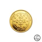 Gezocht - een gouden 50 ecu munt, Postzegels en Munten, Ophalen, Goud, Losse munt, Goud