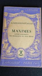 La Rochefoucauld Maximes Classiques Larousse, Livres, Envoi, Utilisé, La Rochefoucauld, Europe autre