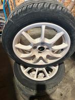 Jante alu blanche avec pneus, Autos : Pièces & Accessoires, Pneus & Jantes, Enlèvement ou Envoi, Autre, Pneu(s), Autre