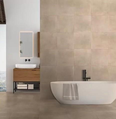 Flaminia Space warm tegel – Topkwaliteit Betonlook € 32,50, Huis en Inrichting, Slaapkamer | Complete slaapkamers, Nieuw, Tweepersoons