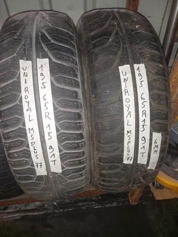 2 banden uniroyal 195/65R15 beschikbaar voor biedingen
