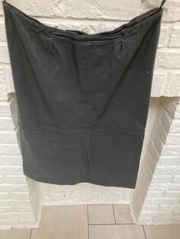 Jupe en cuir, Enlèvement, Comme neuf, Taille 42/44 (L), Gris