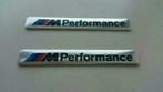 2x Bmw M Performance logos/emblemen > zwart/zilver, Ophalen of Verzenden