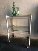 Vintage industriële plantentafeltje bijzettafel tafeltje, Huis en Inrichting, Tafels | Bijzettafels, Ophalen of Verzenden